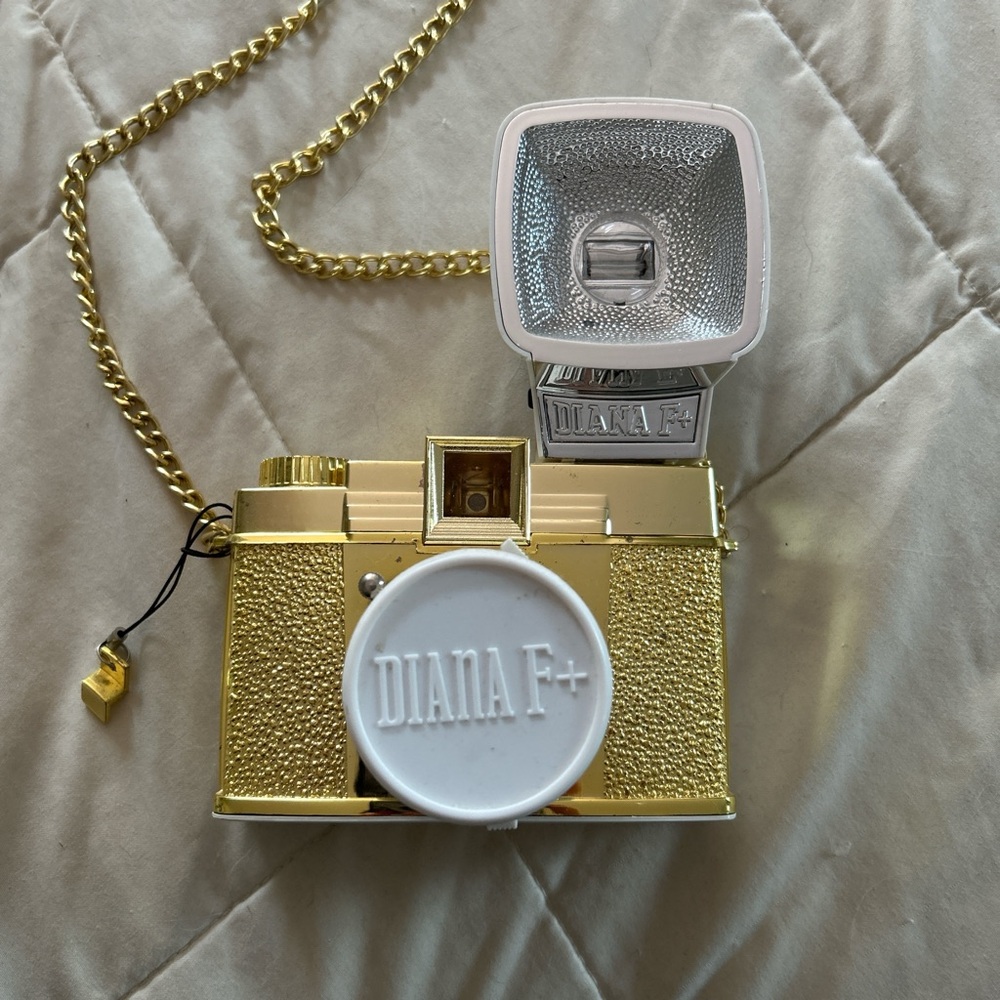Lomography Gold Metallic Diana+ Film Camera with Flash